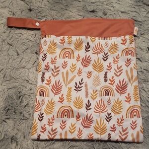 Colorful Leaf and Rainbow Wet Bag